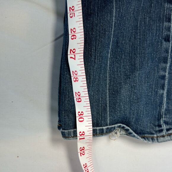 7 For All Mandkind Mid Wash Blue Mid Rise Bootcut Jeans Size 27 - Picture 11 of 11